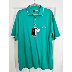 Callaway Opti-Dry Golf Polo Shirt Performance - Teal - size L